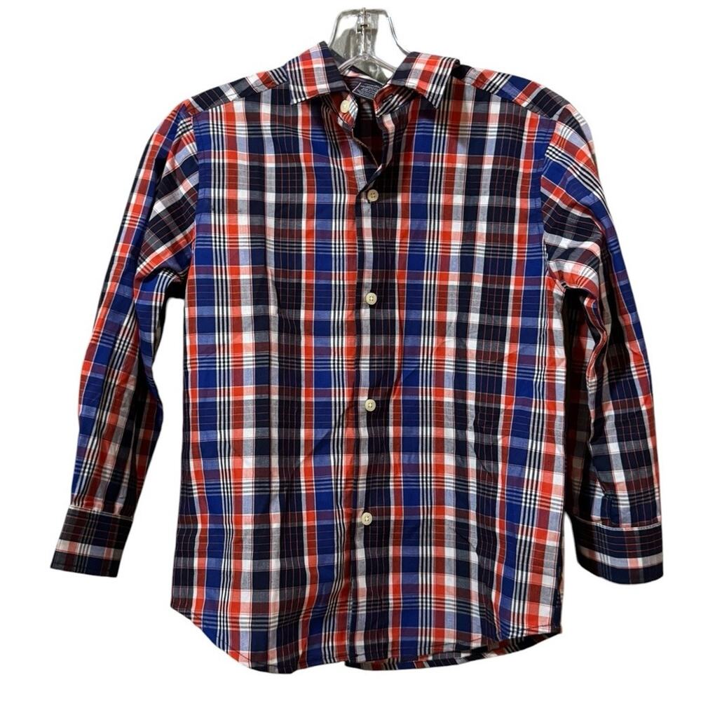 IZOD Youth Boys Size M (8) Button Down Shirt School Formal Wedding Guest Classic